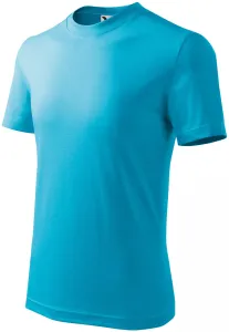 Das einfache T-Shirt der Kinder, türkis, 110cm / 4Jahre