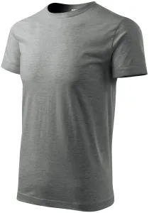 Das einfache T-Shirt der Männer, dunkelgrauer Marmor #790033