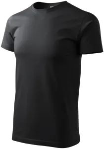 Das einfache T-Shirt der Männer, Ebenholz Grau, XL