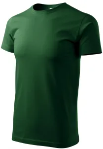 Das einfache T-Shirt der Männer, Flaschengrün, XS