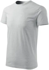 Das einfache T-Shirt der Männer, hellgrauer Marmor #790275