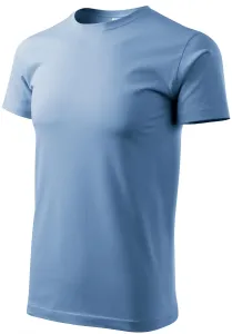 Das einfache T-Shirt der Männer, Himmelblau, S