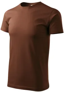 Das einfache T-Shirt der Männer, Schokolade, XL