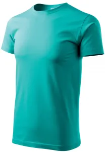 Das einfache T-Shirt der Männer, smaragdgrün #790317