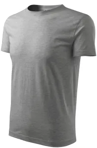 Das klassische T-Shirt der Männer, dunkelgrauer Marmor