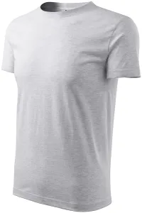 Das klassische T-Shirt der Männer, hellgrauer Marmor #793686
