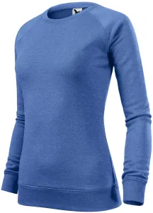 Einfaches Damen-Sweatshirt, blauer Marmor