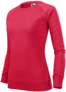 Einfaches Damen-Sweatshirt, roter Marmor