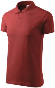 Einfaches Herren Poloshirt, burgund #798219