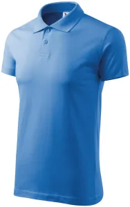 Einfaches Herren Poloshirt, hellblau, L