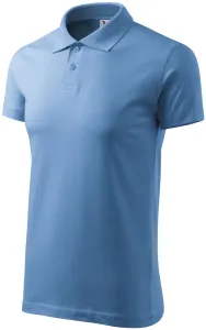 Einfaches Herren Poloshirt, Himmelblau