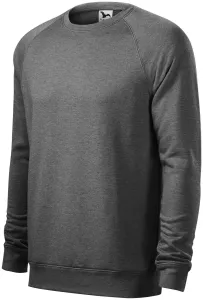 Einfaches Herren-Sweatshirt, schwarzer Marmor #804091