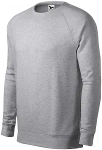 Einfaches Herren-Sweatshirt, Silberner Marmor #804125