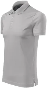 Elegantes mercerisiertes Poloshirt für Herren, Silber grau, M