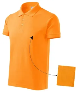 Elegantes Poloshirt für Herren, Mandarine, 3XL