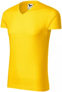 Eng anliegendes Herren-T-Shirt, gelb #800244