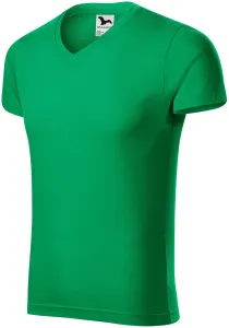 Eng anliegendes Herren-T-Shirt, Grasgrün, L
