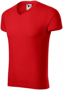 Eng anliegendes Herren-T-Shirt, rot, S