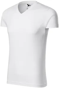 Eng anliegendes Herren-T-Shirt, weiß, XL