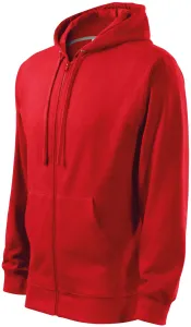 Herren Sweatshirt mit Kapuze, rot #795745