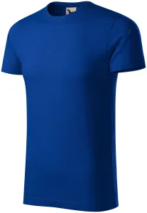 Herren-T-Shirt aus strukturierter Bio-Baumwolle, königsblau #804840