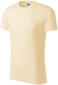 Herren-T-Shirt aus strukturierter Bio-Baumwolle, mandel #804852