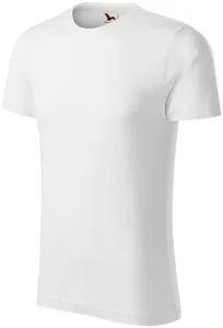 Herren-T-Shirt aus strukturierter Bio-Baumwolle, weiß, M