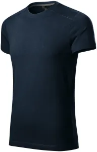 Herren T-Shirt verziert, ombre blau