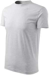 Klassisches T-Shirt, hellgrauer Marmor