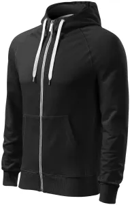 Kontrastiertes Herren-Sweatshirt mit Kapuze, schwarz #794858