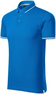 Kontrastiertes Poloshirt für Herren, meerblau #792325