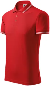 Kontrastiertes Poloshirt für Herren, rot #797929