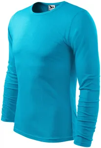 Langärmliges T-Shirt für Männer, türkis, XL