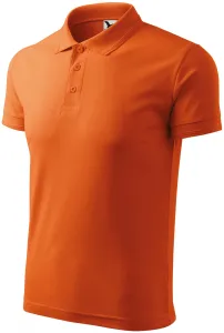 Loses Poloshirt der Männer, orange, 4XL