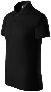 Polo-Shirt für Kinder, schwarz