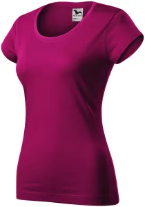 Slim Fit Damen T-Shirt mit rundem Halsausschnitt, fuchsie #801576