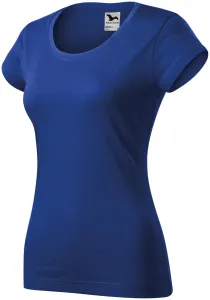 Slim Fit Damen T-Shirt mit rundem Halsausschnitt, königsblau