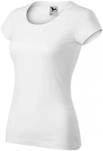 Slim Fit Damen T-Shirt mit rundem Halsausschnitt, weiß #801456