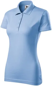 Slim Fit Poloshirt für Damen, Himmelblau #802365