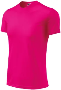 Sport-T-Shirt für Kinder, neon pink, 134cm / 8Jahre