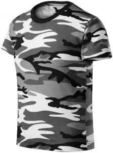 T-Shirt der Camouflage-Kinder, Tarngrau #801099