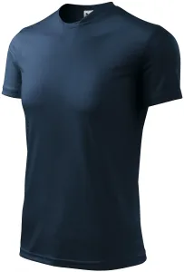T-Shirt mit asymmetrischem Ausschnitt, dunkelblau, M