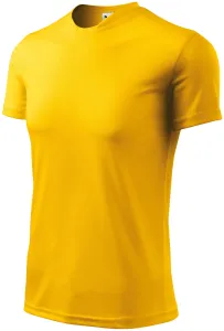 T-Shirt mit asymmetrischem Ausschnitt, gelb, S