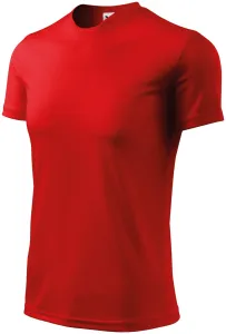 T-Shirt mit asymmetrischem Ausschnitt, rot, L