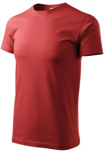 T-Shirt mit höherem Gewicht Unisex, burgund, XS