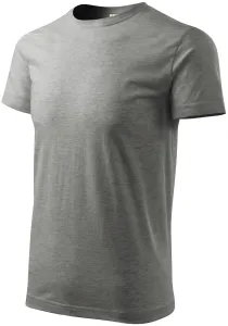 T-Shirt mit höherem Gewicht Unisex, dunkelgrauer Marmor, M