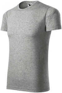 T-Shirt mit kurzen Ärmeln, dunkelgrauer Marmor, M