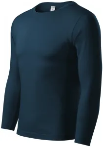 T-Shirt mit langen Ärmeln, geringes Gewicht, dunkelblau, XS