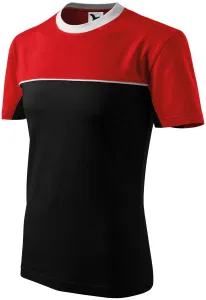 T-Shirt mit zwei Farben, schwarz, XL