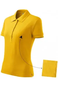 Damen einfaches Poloshirt, gelb #268336